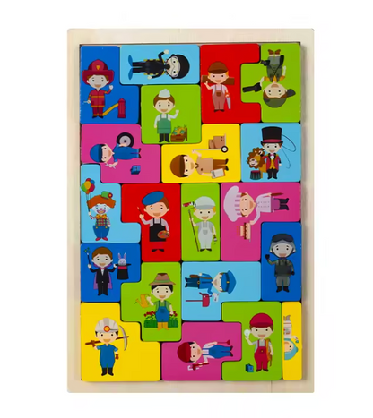 Lernspielwelt - 3D Cartoon Holzpuzzle