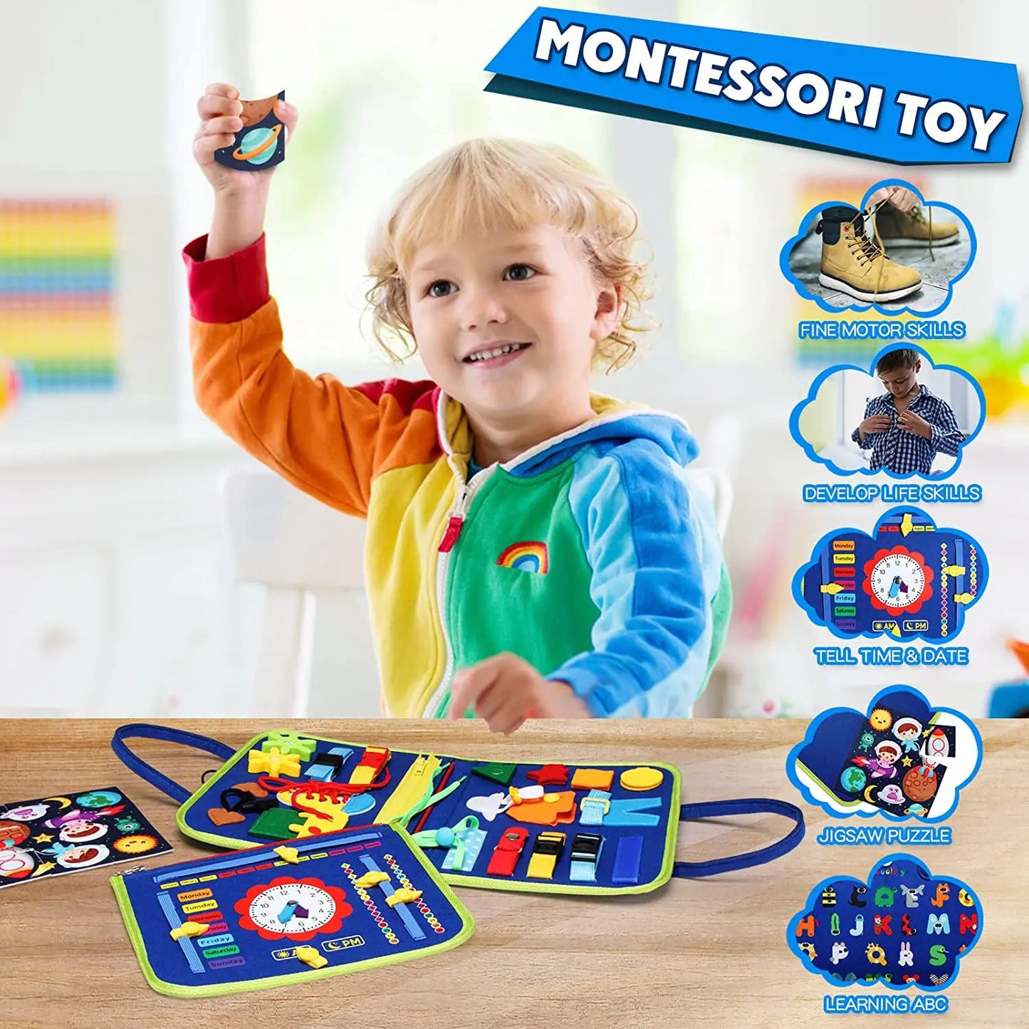 Lernspielwelt – Montessori Beschäftigungsbrett