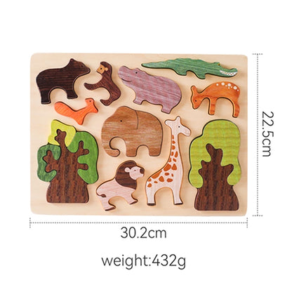 Lernspielwelt - Balance-Spieleug aus Holz „Waldtiere“