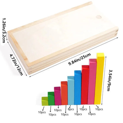 Mundo dos jogos educativos - Palitos de madeira coloridos para matemática